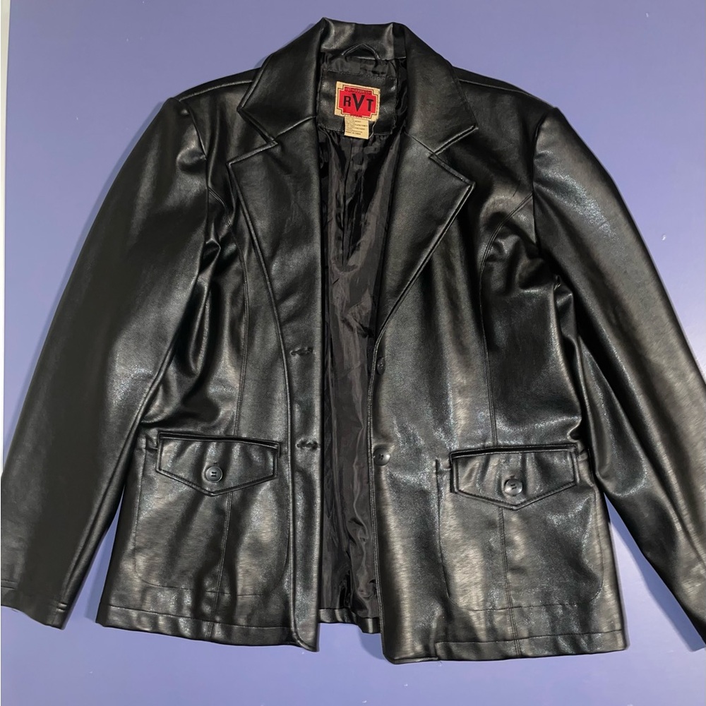 RVT Men's Black Leather Jacket